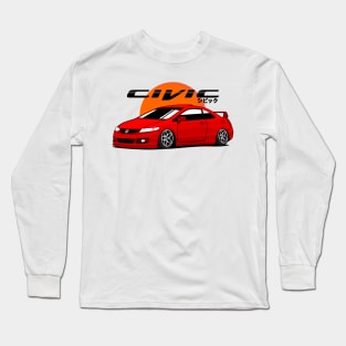 Civic SI red candy Long Sleeve T-Shirt